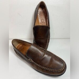 Ecco Shoes Classic Moc Loafers Flats Slip On Brown Leather Men’s 44